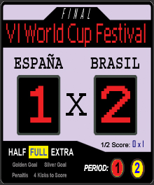España 1x2 Brasil
