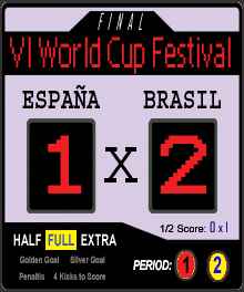 España 1x2 Brasil