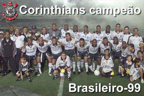 Corinthians Campeão Mundial 2000. Escalação: Dida, Kléber, Fábio